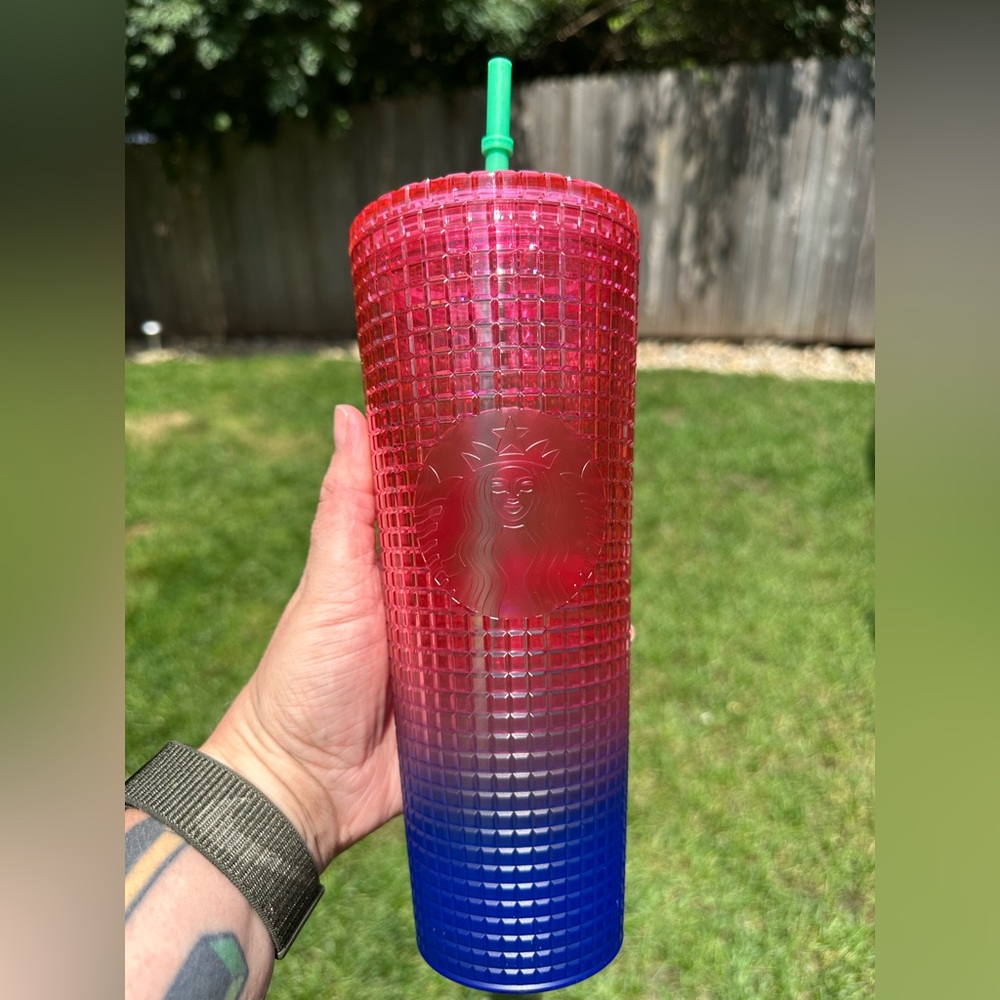 Pink and Purple Starbucks Tumbler